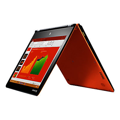 Lenovo YOGA 700 Convertible Laptop, Intel M3, 8GB RAM, 128GB SSD, 11  Full HD Touch Screen Orange